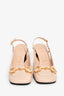 Gucci Beige Leather Horsebit Heels Size 38