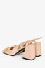 Gucci Beige Leather Horsebit Heels Size 38