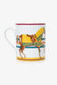 Hermès Yellow "Cheval à la Couverture" Horse Print Mug