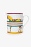 Hermès Yellow "Cheval à la Couverture" Horse Print Mug