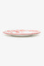 Christian Dior Burgundy Toile de Jouy Tiger Dessert Plate