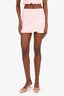 Miu Miu Pink Check Ruffled Mini Skirt Size 40