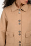 Maje Brown/Gold Button Down Cropped Coat Size 38