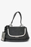 Dolce & Gabbana Grey Suede 'Miss Sleek' Shoulder Bag