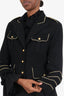 Smythe Black Wool Military Jacket Size 10
