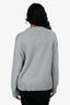 Jenni Kayne Grey Cashmere/Cotton Blend Crewneck Sweater Size XS