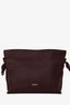 Loewe Burgundy Leather Flamenco Mini Leather Clutch with Strap
