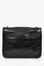 Saint Laurent Black Crinkle Leather 'Niki' Bag