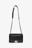 Pre-Loved Chanel™ 2017 Black Leather Chevron Medium Boy Bag