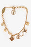 Louis Vuitton Gold Tone Blooming Supple Bracelet