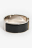 Hermes Silver Toned/Black Ceramic Clic Clac Bracelet