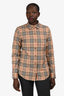 Burberry Cotton Nova Check Long Sleeve Shirt Size 8