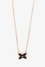 Chaumet Rose Gold Onyx 'Link Games' Necklace