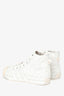 Y-3 White Nizza High Top Sneakers Size 8.5