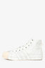 Y-3 White Nizza High Top Sneakers Size 8.5