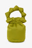 Ganni Green Satin Top Handle Bag