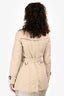 Burberry Cream Double Breasted Belted Short Trench Size 4