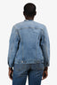 Maison Margiela Blue Distressed Edge Denim Jacket Size 38