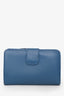 Prada Blue Saffiano Leather Small Wallet