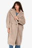 Max Mara Light Beige 'Teddy' Coat Size XS