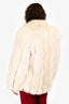 Saga Fox White Fox Fur Short Jacket Est. Size S