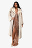 Vintage White Mink Fur Long Coat