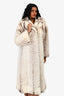 Vintage White Mink Fur Long Coat