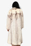 Vintage White Mink Fur Long Coat