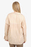 Vince Camel/White Striped Collar Shirt Size XL