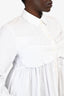 Simone Rocha White Lace Detail Shirt Dress Size 10 UK