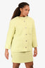 Pre-Loved Chanel™ 2020 Lime Wool 3 Pocket Tweed Jacket Size 44