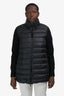 Moncler Black Wool Knit Sleeve Down Jacket Size L