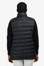 Moncler Black Wool Knit Sleeve Down Jacket Size L