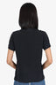 Burberry Black Logo Embroidered Polo Shirt Size S