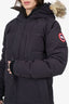 Canada Goose Black Carson Heritage Parka With Fur Hood Size S