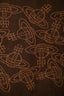 Vivienne Westwood Brown Wool Scarf