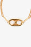 Celine Gold Tone Triomphe Suspended Bracelet