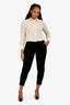 Gucci Black Velvet Ankle Zip Tapered Pants Size 42