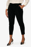 Gucci Black Velvet Ankle Zip Tapered Pants Size 42