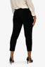 Gucci Black Velvet Ankle Zip Tapered Pants Size 42