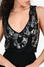 Class Roberto Cavalli Black Sequin Embellished V Neck Sleeveless Dress Size 6 US