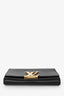 Louis Vuitton Black Leather Louise Wallet On Chain