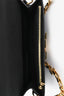 Louis Vuitton Black Leather Louise Wallet On Chain