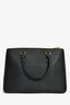 Prada Black Saffiano Leather Double Zip Tote