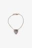 Gucci Silver Toned Heart Bracelet