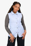 Burberry London Blue Quilted Lightweight Vest Estimated Size M
