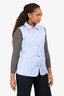 Burberry London Blue Quilted Lightweight Vest Estimated Size M