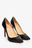 Christian Louboutin Black Patent Pigalle 100 Heels Size 39.5
