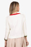 Moschino Cheap and Chic White/Multicolour Gemstone Trim Jacket Size 8
