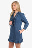 Self Portrait Denim Long-Sleeve Dress Size 12
